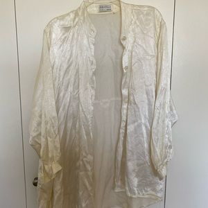 CD Greene asymmetrical top with button detail